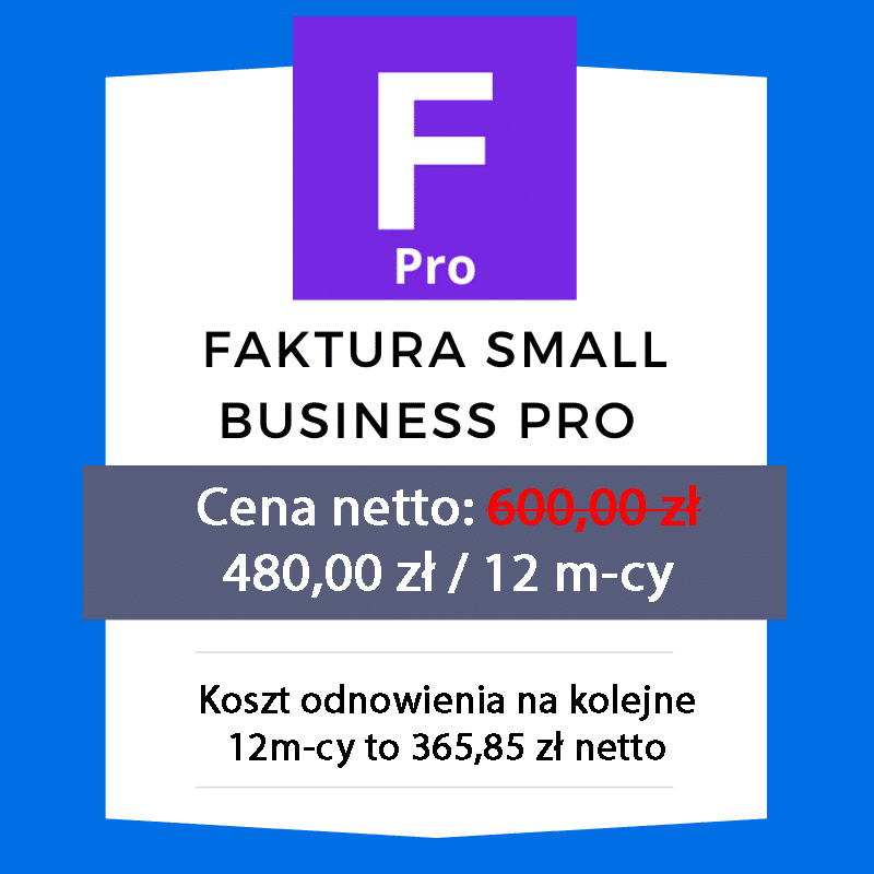 Program do faktur Faktur Small Business Pro